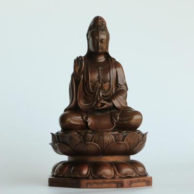 观音铜像风水摆件铜工艺品-推荐货源-聚福缘铜艺