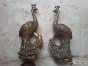 铜制品 乾隆年制孔雀